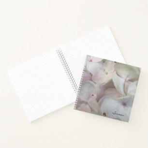 Pastell Pink Hydrangea Blütenblatt Notizbuch
