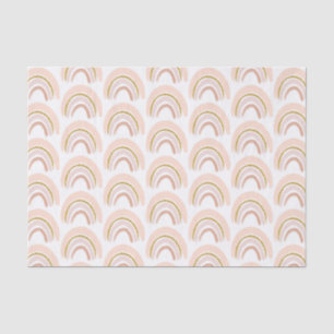 Pastell Pink & Imitate Glitzer Rainbow Boho Muster Seidenpapier