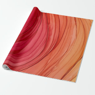 PASTELL PINK PFIRSICH ABSTRAKTE MIX Verpackungspap Geschenkpapier