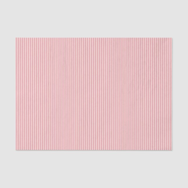 Pastell Pink Pinstripes Seidenpapier (Vorderseite)