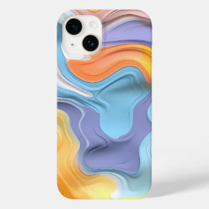 Pastell Plastische Flüssigkeit Abstrakt Case-Mate iPhone 14 Hülle
