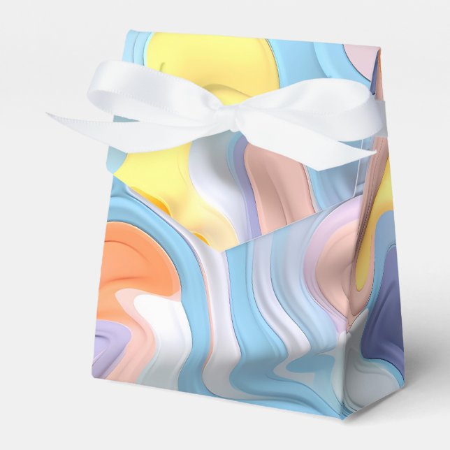 Pastell Plastische Flüssigkeit Abstrakt Geschenkschachtel (Vorderseite)