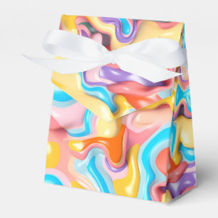 Pastell Plastische Flüssigkeit Abstrakt Geschenkschachtel