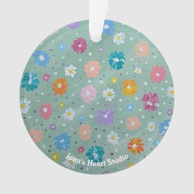 Pastell-Posie-Ornamente Ornament (Vorderseite)