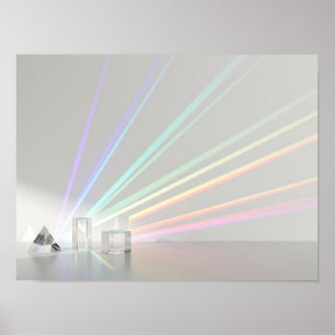 Pastell-Prismen-Spektrum-Minimalist-Wandkunst Poster