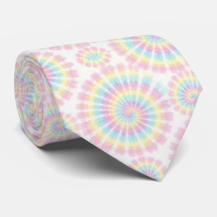 Pastell-Psychedelisches-Tie-Dye-Muster Krawatte