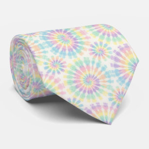 Pastell-Psychedelisches-Tie-Dye-Muster Krawatte