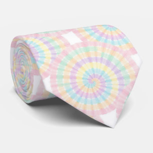 Pastell-Psychedelisches-Tie-Dye-Muster Krawatte