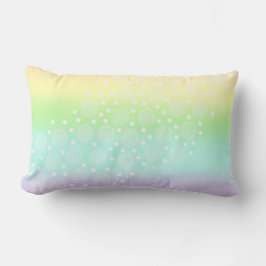 Pastell Rainbow Circles Lumbar Kissen