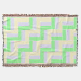 Pastell Rectangle Muster Weiße gestrichelte Linien Decke