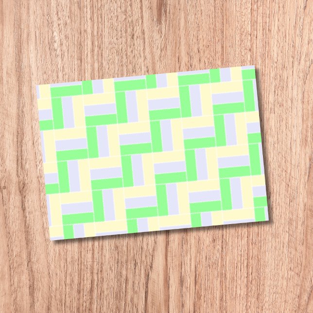 Pastell Rectangle Muster Weiße gestrichelte Linien Post-it Klebezettel (Von Creator hochgeladen)