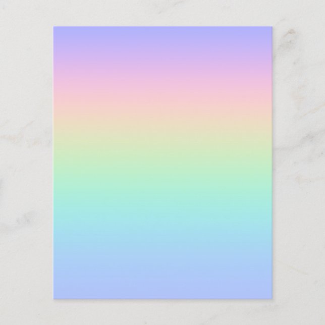 Pastell Regenbogen (Vorderseite)