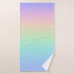 Pastell Regenbogen Badehandtuch