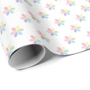 Pastell-Regenbogen-Blüten-Explosionen für Baby und Geschenkpapier