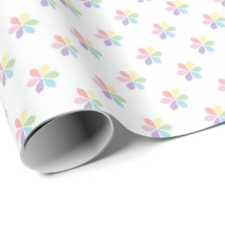 Pastell-Regenbogen-Blüten-Explosionen für Baby und Geschenkpapier