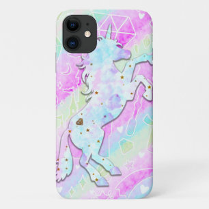 Pastell-Regenbogen-Diamanten und Sterne Magisches Case-Mate iPhone Hülle