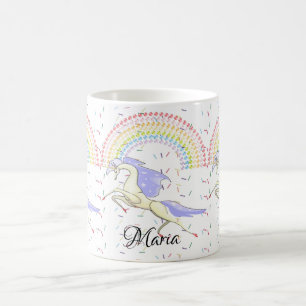 Pastell Regenbogen Einhorn Tasse