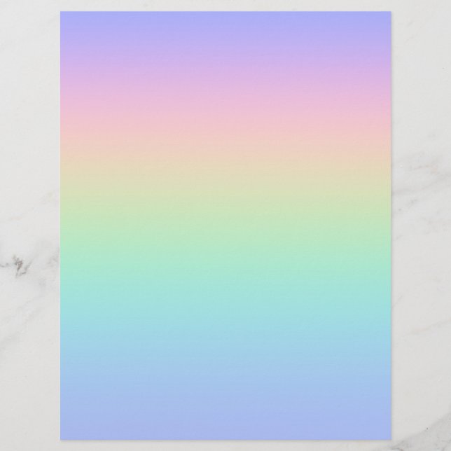 Pastell Regenbogen Flyer (Vorne)