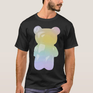 Pastell-Regenbogen-Gummibärchen-Süßigkeiten T-Shirt
