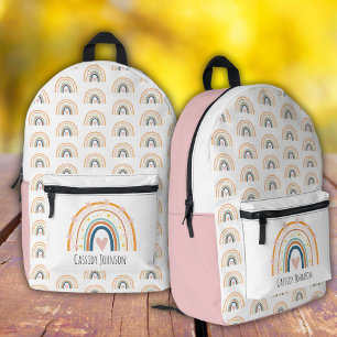 Pastell-Regenbogen-Kinder Bedruckter Rucksack