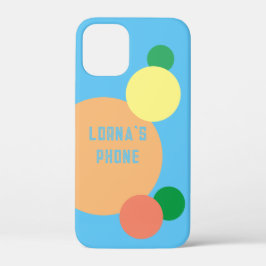 Pastell Regenbogen Konfetti Kreise Spaß Namen Case-Mate iPhone Hülle