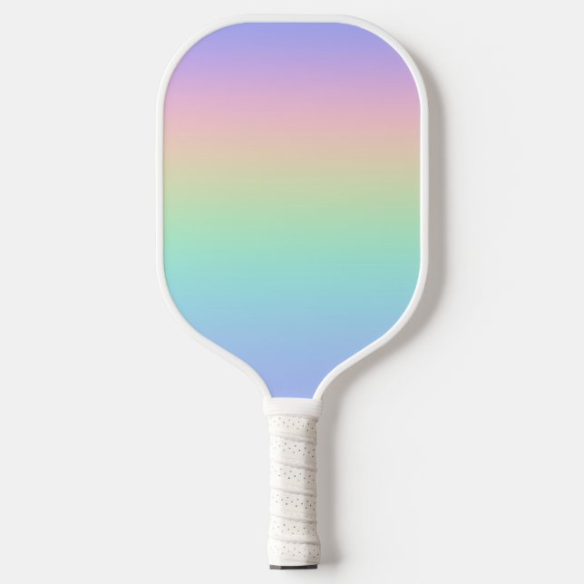 Pastell Regenbogen Pickleball Schläger (Vorderseite)
