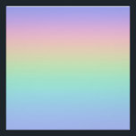 Pastell Regenbogen Poster<br><div class="desc">Ein pastellfarbener Regenbogen-Farbverlauf.</div>