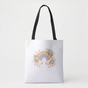 Pastell-Regenbogen-Schreibwaren Tasche