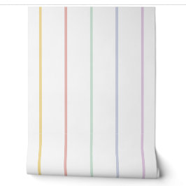 Pastell-Regenbogen-Streifen Tapete
