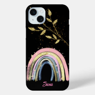 Pastell-Regenbogen und Gold-Pflanze Case-Mate iPhone Hülle