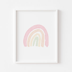Pastell-Regenbogenposter Poster