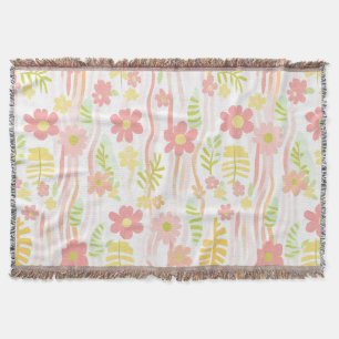 Pastell-Retro-Blumen (3) Decke