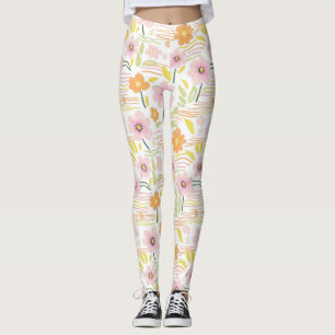 Pastell-Retro-Blumen (7) Leggings