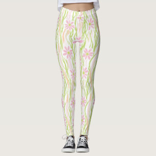 Pastell-Retro-Blumen (8) Leggings