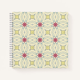 Pastell Retro geometrisches Muster Notizbuch