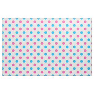 Pastell-Rosa-Blau-Punkte-Muster Stoff
