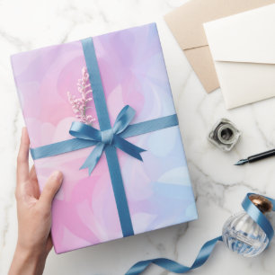 Pastell Rosa Blau Traum Fading Weiß Abstraktes Mus Geschenkpapier