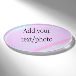 Pastell rosa grün Foto Text Wasserfarbe Retro  Namenschild
