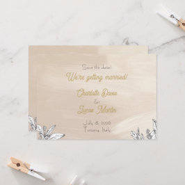 Pastell Rosa Hochzeit Save-the-Date-Karte Einladung
