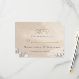 Pastell Rosa Hochzeits-RSPV-Karte RSVP Karte