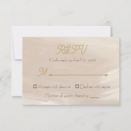 Pastell Rosa Hochzeits-RSPV-Karte (Stil 2) RSVP Karte