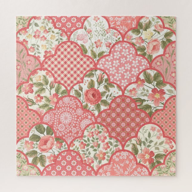 Pastell-Rose Muster für Blumenmuster (Vertikal)