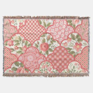 Pastell-Rose Muster für Blumenmuster Decke
