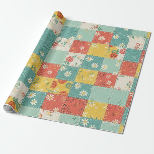 Pastell-Rosenmuster im Frühlingsstil Geschenkpapier