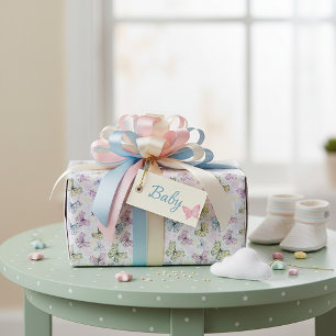 Pastell-Schmetterlinge Geschenkpapier