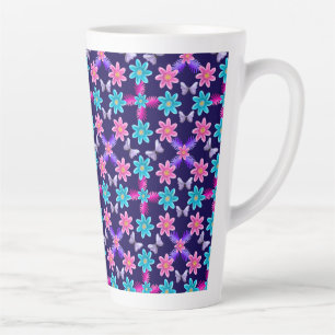 Pastell-Schmetterlings-Blumenmuster Milchtasse