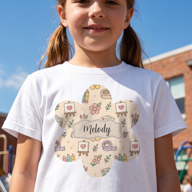 Pastell-Schulmuster  T-Shirt (Von Creator hochgeladen)