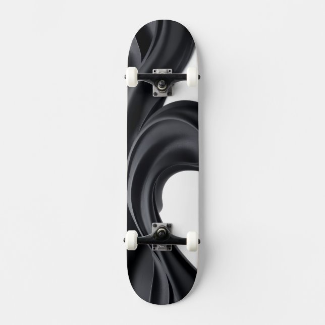 Pastell-Schwarz Farbe Skateboard (Vorderseite)