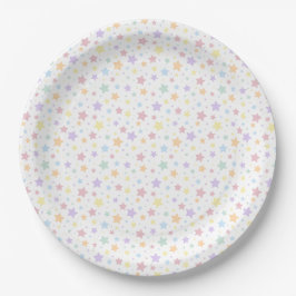 Pastell Seamless Stars Pattern Pappteller