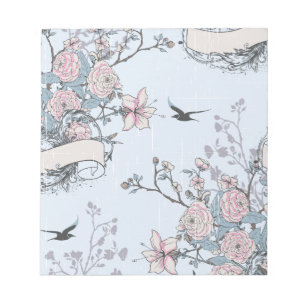 Pastell Shabby Chic Notizblock
